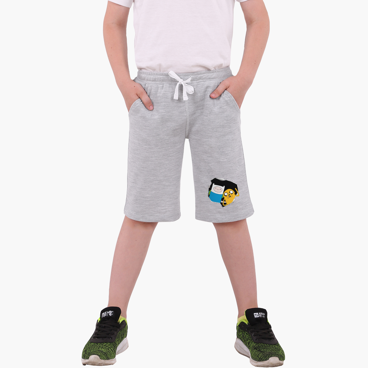 Шорты детские Время Приключений Финн и Джейк пес (Adventure Time Finn & Jake the dog) (9753-1581-3-GR) 110 см Хлопок Светло-серый меланж
Шорты детские Время Приключений Финн и Джейк пес (Adventure Time Finn & Jake the dog) (9753-1581-3-GR) 110 см Хлопок Светло-серый меланж