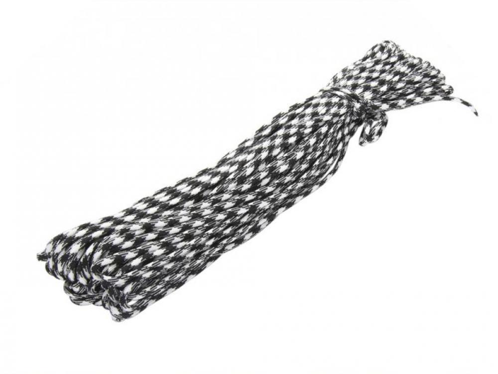 Шнур Paracord Для Туризма И Выживания 31 Метр из паракорда Белый с чёрным (1002-188-02)
Шнур Paracord Для Туризма И Выживания 31 Метр из паракорда Белый с чёрным (1002-188-02)
