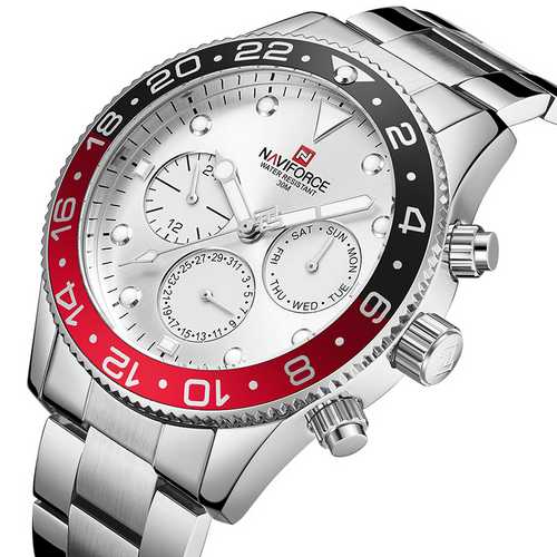 Мужские наручные часы (NF9147 Silver-White-Red) Naviforce 43 мм Серебряный 000075325
Мужские наручные часы (NF9147 Silver-White-Red) Naviforce 43 мм Серебряный 000075325