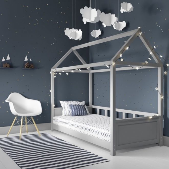 Кроватка-домик WoodHouse 1600x800 с бортиками натуральное дерево цвет серый
Кроватка-домик WoodHouse 1600x800 с бортиками натуральное дерево цвет серый