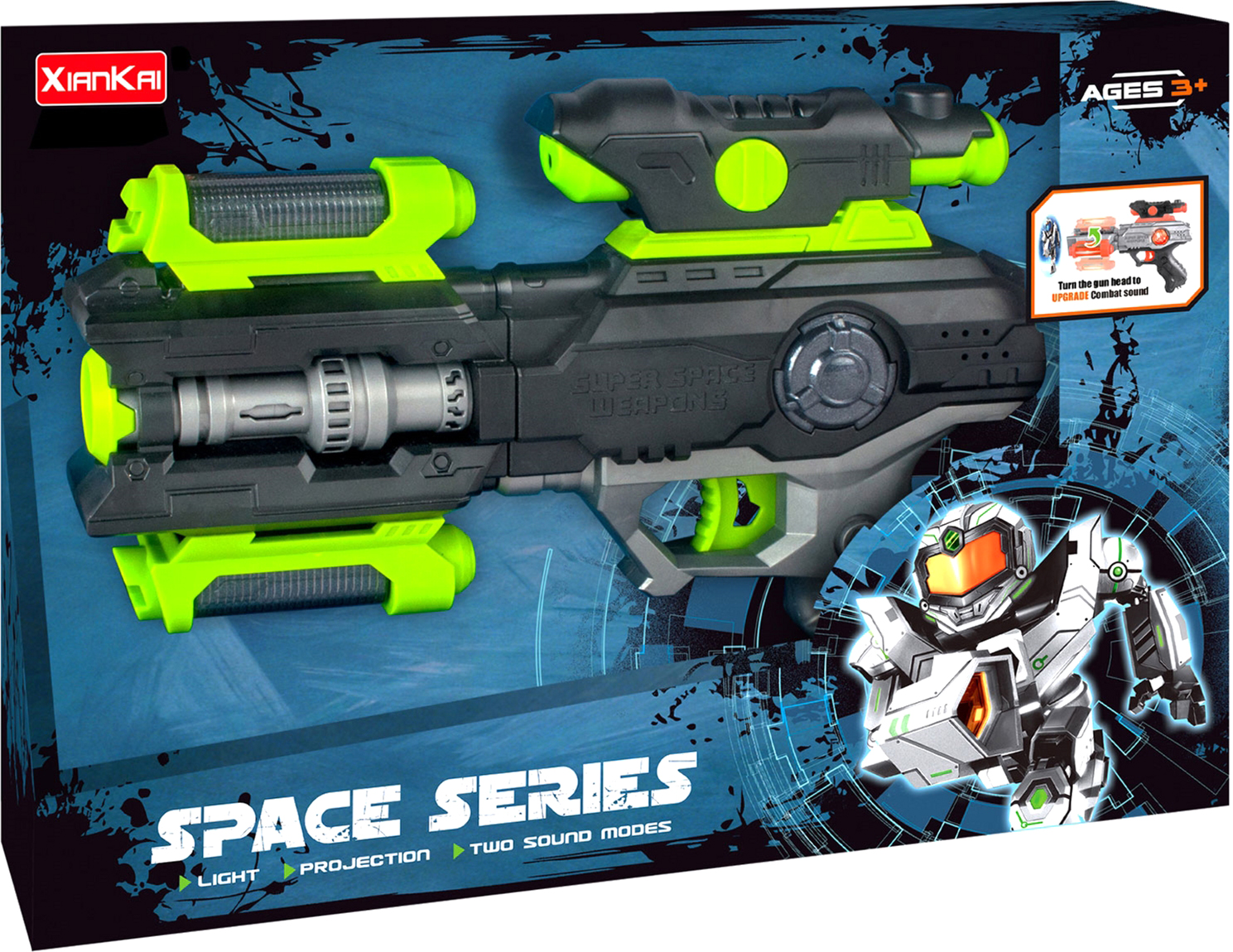 Игрушечный пистолет XianKai Space с проектором и световыми эффектами (6910010889929)
Игрушечный пистолет XianKai Space с проектором и световыми эффектами (6910010889929)