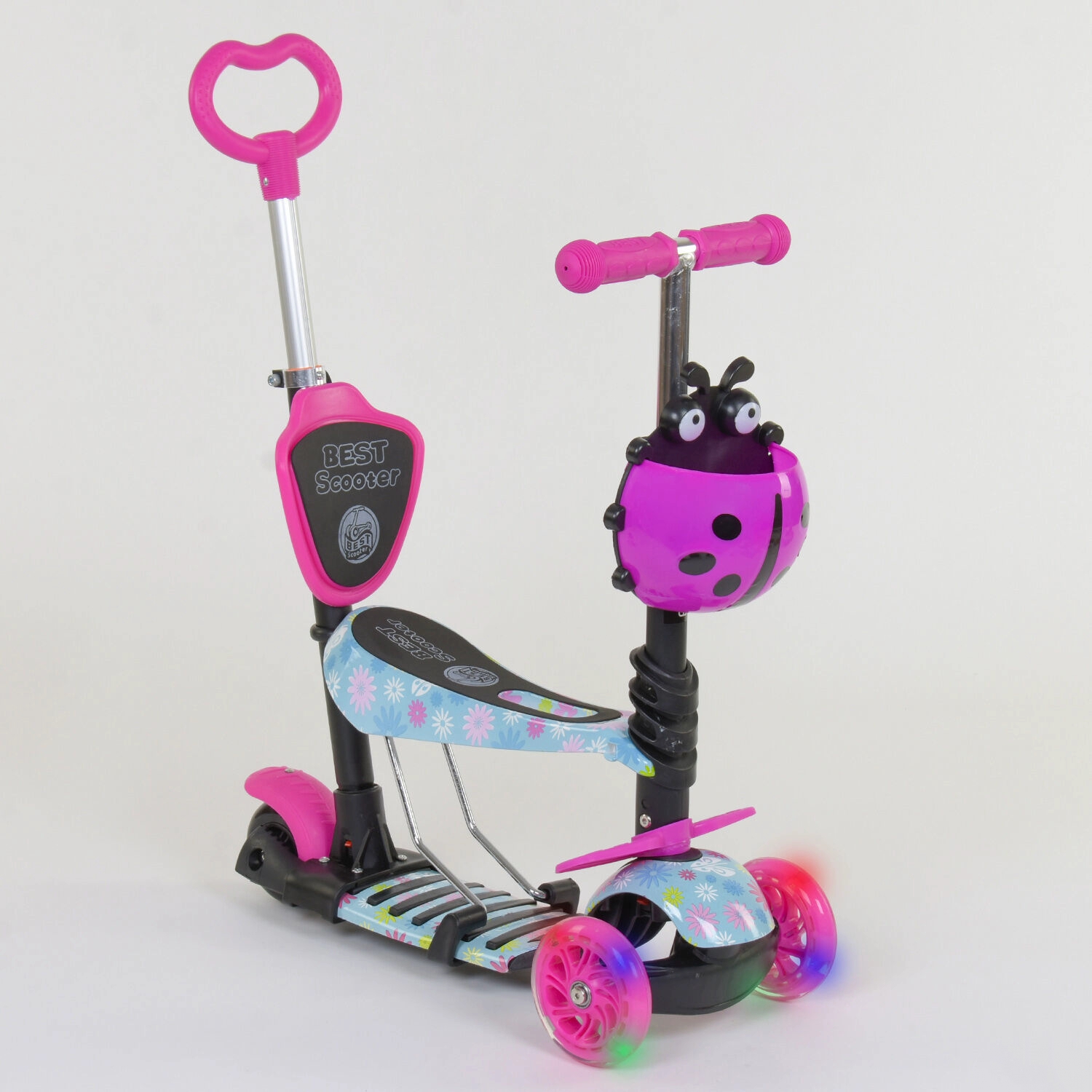 Самокат-беговел Best Scooter 5в1 11210 Абстракция розовый,, PU колеса, подсветка колес
Самокат-беговел Best Scooter 5в1 11210 Абстракция розовый,, PU колеса, подсветка колес