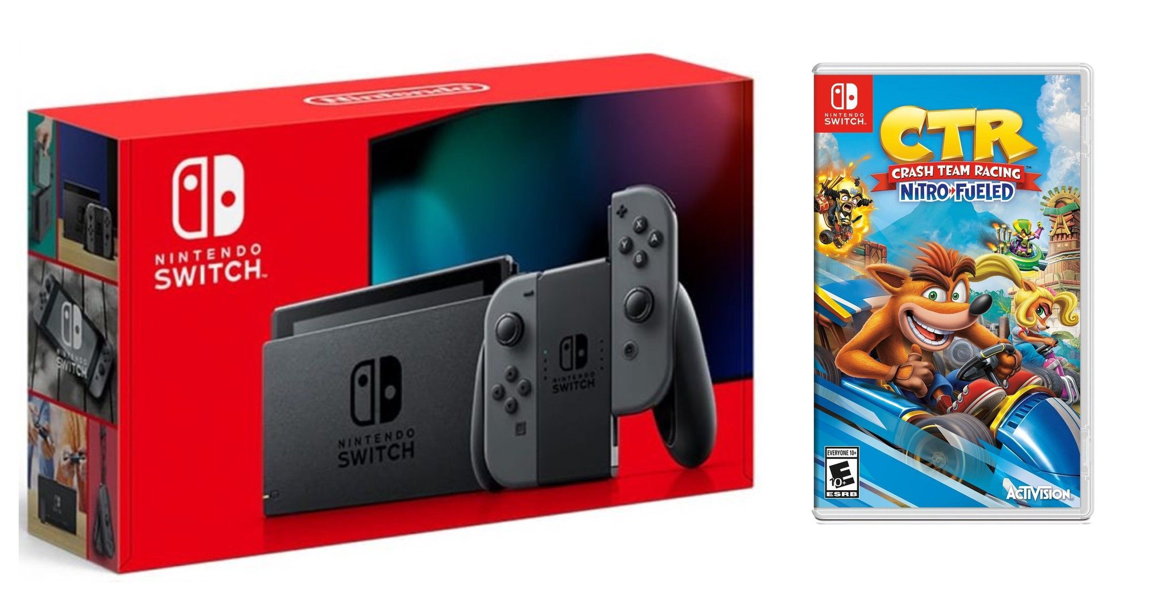 Nintendo Switch Gray - Обновлённая версия + Crash Team Racing Nitro-Fueled для Nintendo Switch
Nintendo Switch Gray - Обновлённая версия + Crash Team Racing Nitro-Fueled для Nintendo Switch