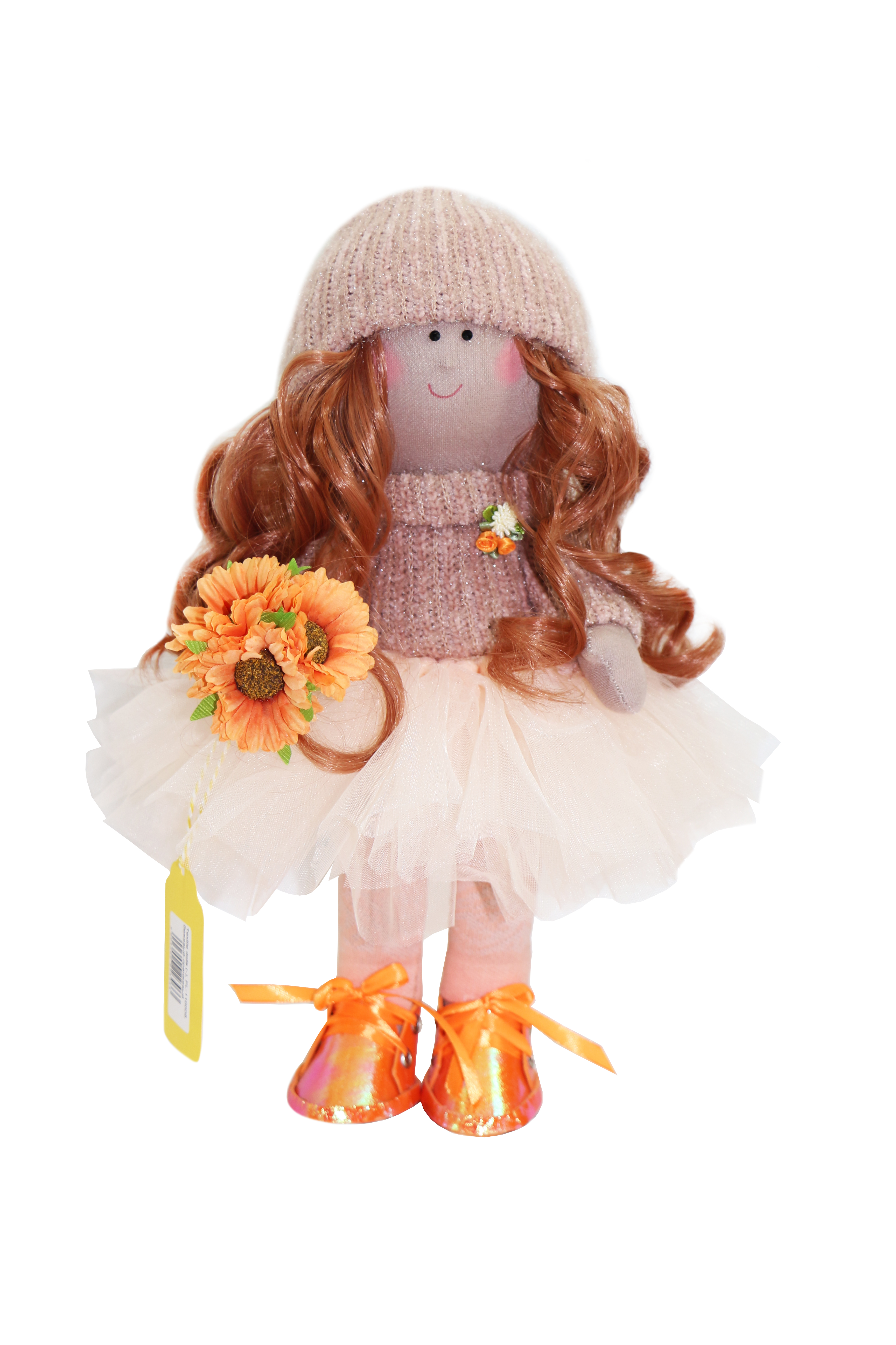 Текстильная кукла ручной работы Милана с букетом подсолнухов Textile dolls бежевый-оранжевый PL-110008
Текстильная кукла ручной работы Милана с букетом подсолнухов Textile dolls бежевый-оранжевый PL-110008
