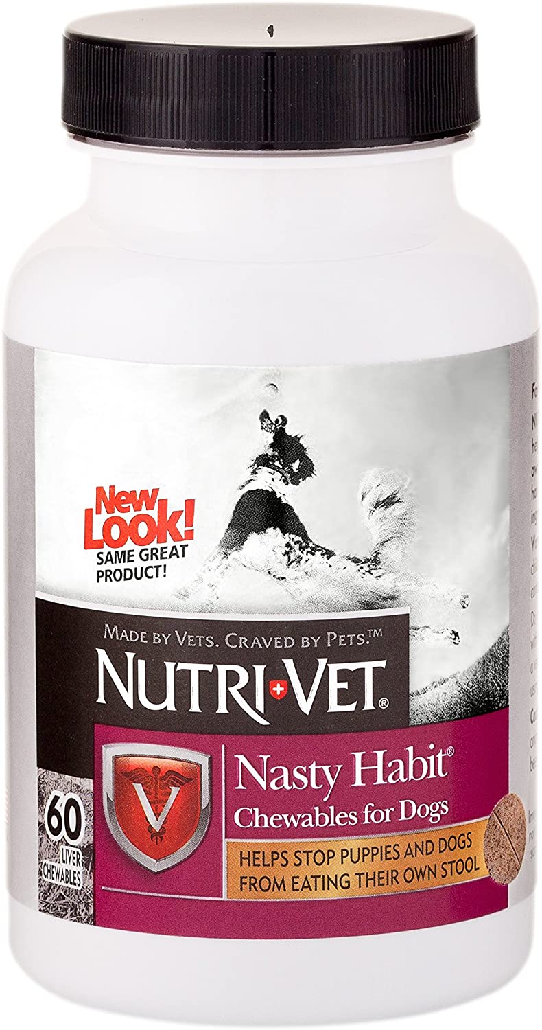 Жевательные таблетки для щенков и собак от поедания экскрементов Nutri-Vet Nasty Habit 60 табл
Жевательные таблетки для щенков и собак от поедания экскрементов Nutri-Vet Nasty Habit 60 табл