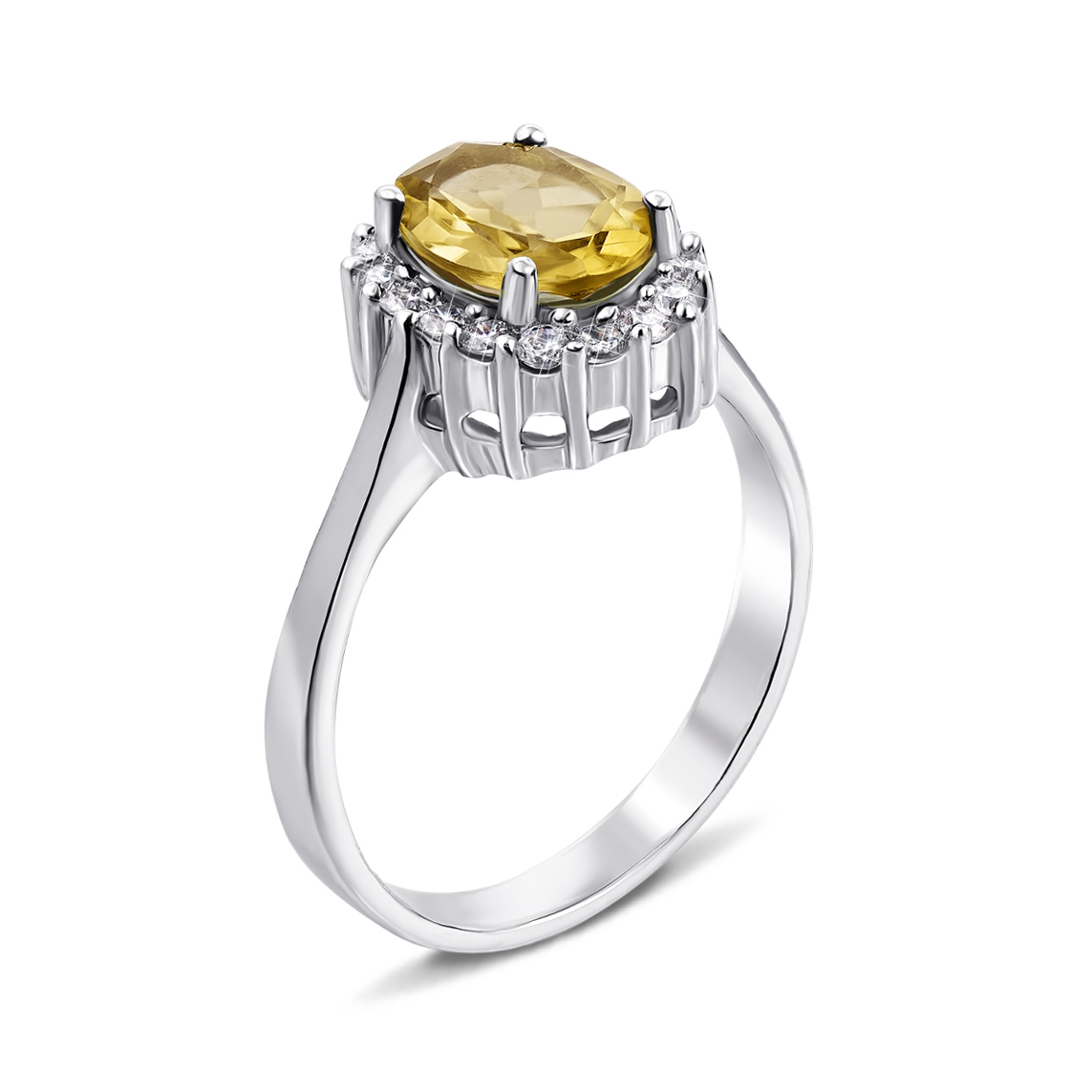 Серебряное кольцо с желтым хризолитом и фианитами 000134874 000134874 17.5 размера
Серебряное кольцо с желтым хризолитом и фианитами 000134874 000134874 17.5 размера