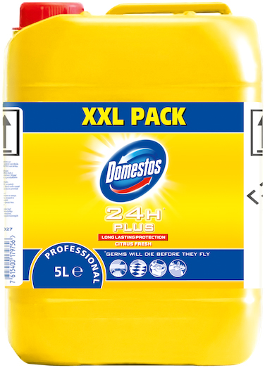 Универсальное моющее средство Domestos Professional с дезинфицирующим эффектом Цитрус 5 л
Универсальное моющее средство Domestos Professional с дезинфицирующим эффектом Цитрус 5 л