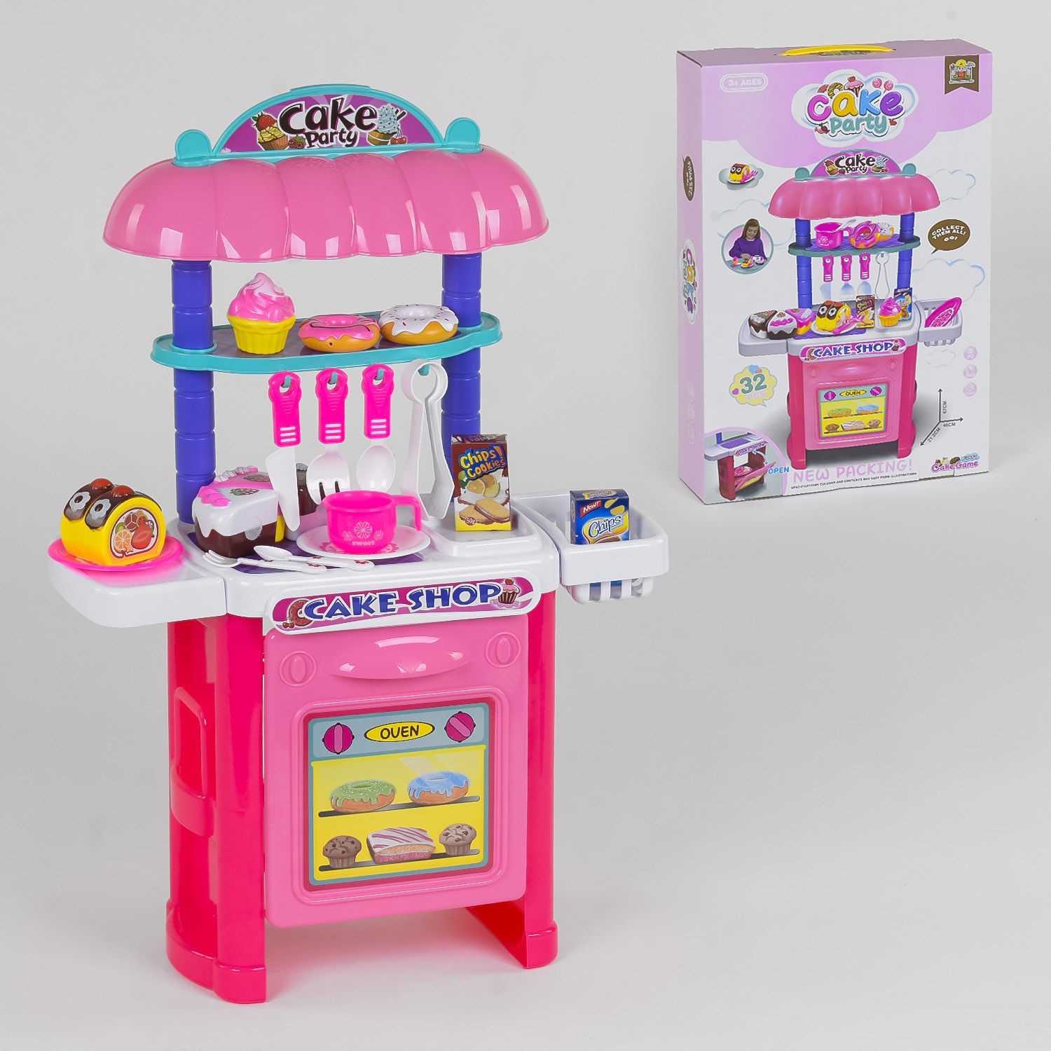Набор магазин Kids Toys 36778-110 "Фаст-фуд" с набором посуды и сладостей на липучках 35 элементов Розовый
Набор магазин Kids Toys 36778-110 "Фаст-фуд" с набором посуды и сладостей на липучках 35 элементов Розовый