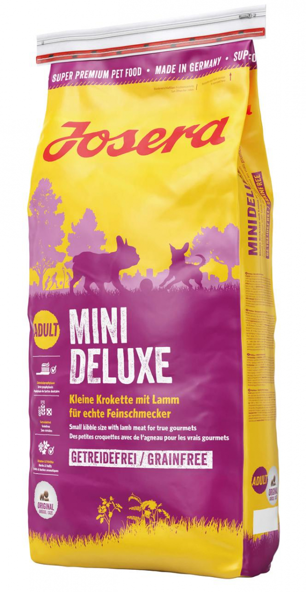 Сухой корм Josera Mini Deluxe для взрослых собак мелких пород с чувствительным пищеварением, ягненок 15 кг
Сухой корм Josera Mini Deluxe для взрослых собак мелких пород с чувствительным пищеварением, ягненок 15 кг
