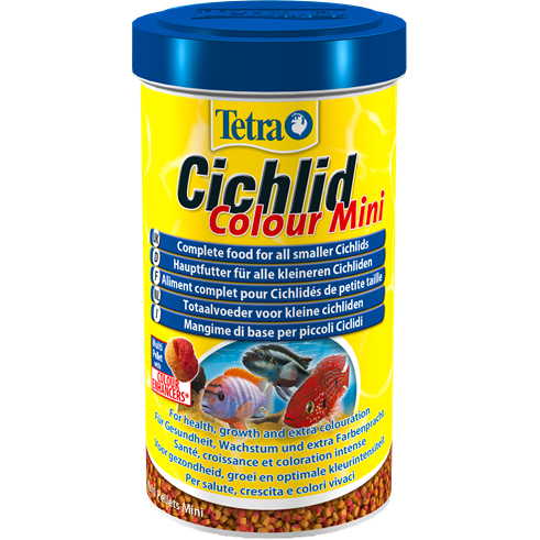 Корм Tetra Cichlid Colour Mini для молодых цихлид в гранулах, улучшение окраса, 500 мл
Корм Tetra Cichlid Colour Mini для молодых цихлид в гранулах, улучшение окраса, 500 мл