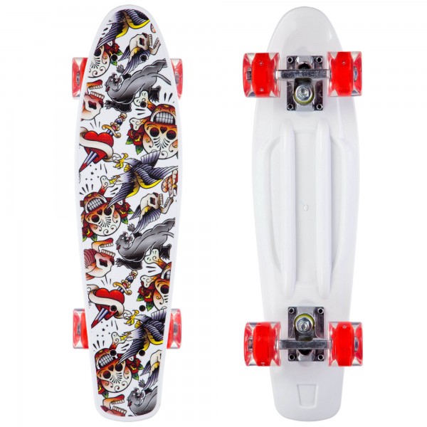 Скейтборд пластиковый Penny 22in со светящимися колесами SK-881-6 White (PS00461)
Скейтборд пластиковый Penny 22in со светящимися колесами SK-881-6 White (PS00461)