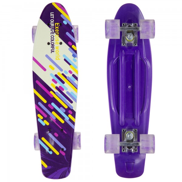 Скейтборд пластиковый Penny 22in со светящимися колесами SK-881-11 Violet (PS00457)
Скейтборд пластиковый Penny 22in со светящимися колесами SK-881-11 Violet (PS00457)