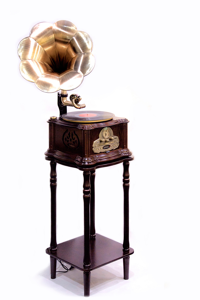 Ретро проигрыватель винила Граммофон Daklin «Париж», дерево, шоколадный орех (RP-013C) 
Ретро проигрыватель винила Граммофон Daklin «Париж», дерево, шоколадный орех (RP-013C)