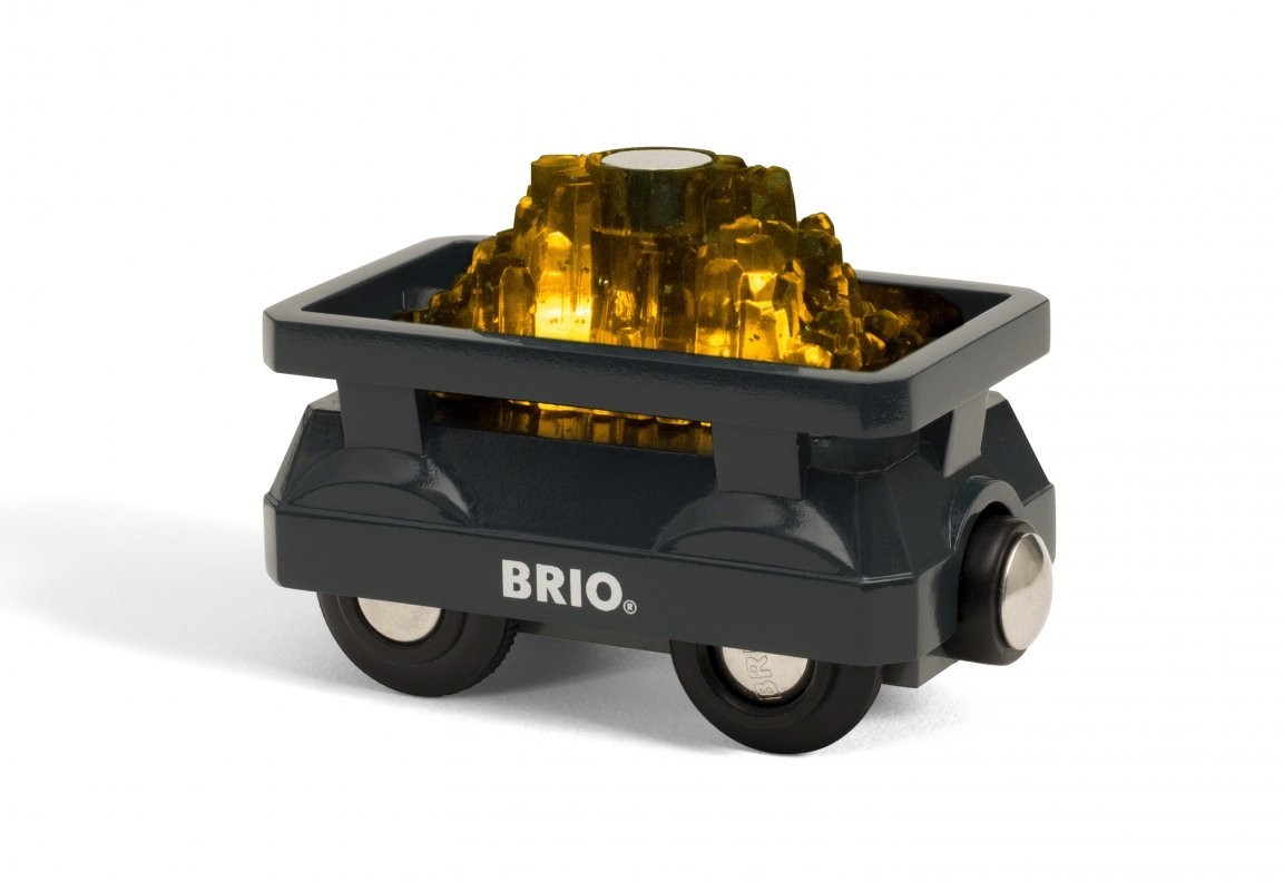 Вагончик с светящимся грузом золота BRIO 33896 для деревянной железной дороги
Вагончик с светящимся грузом золота BRIO 33896 для деревянной железной дороги
