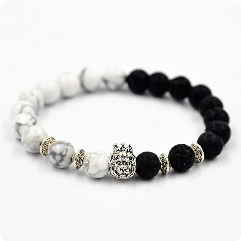 Браслет Black Owl из натурального камня Вулканическая Лава и Кахолонг Король Лев серебристый 101700241928
Браслет Black Owl из натурального камня Вулканическая Лава и Кахолонг Король Лев серебристый 101700241928