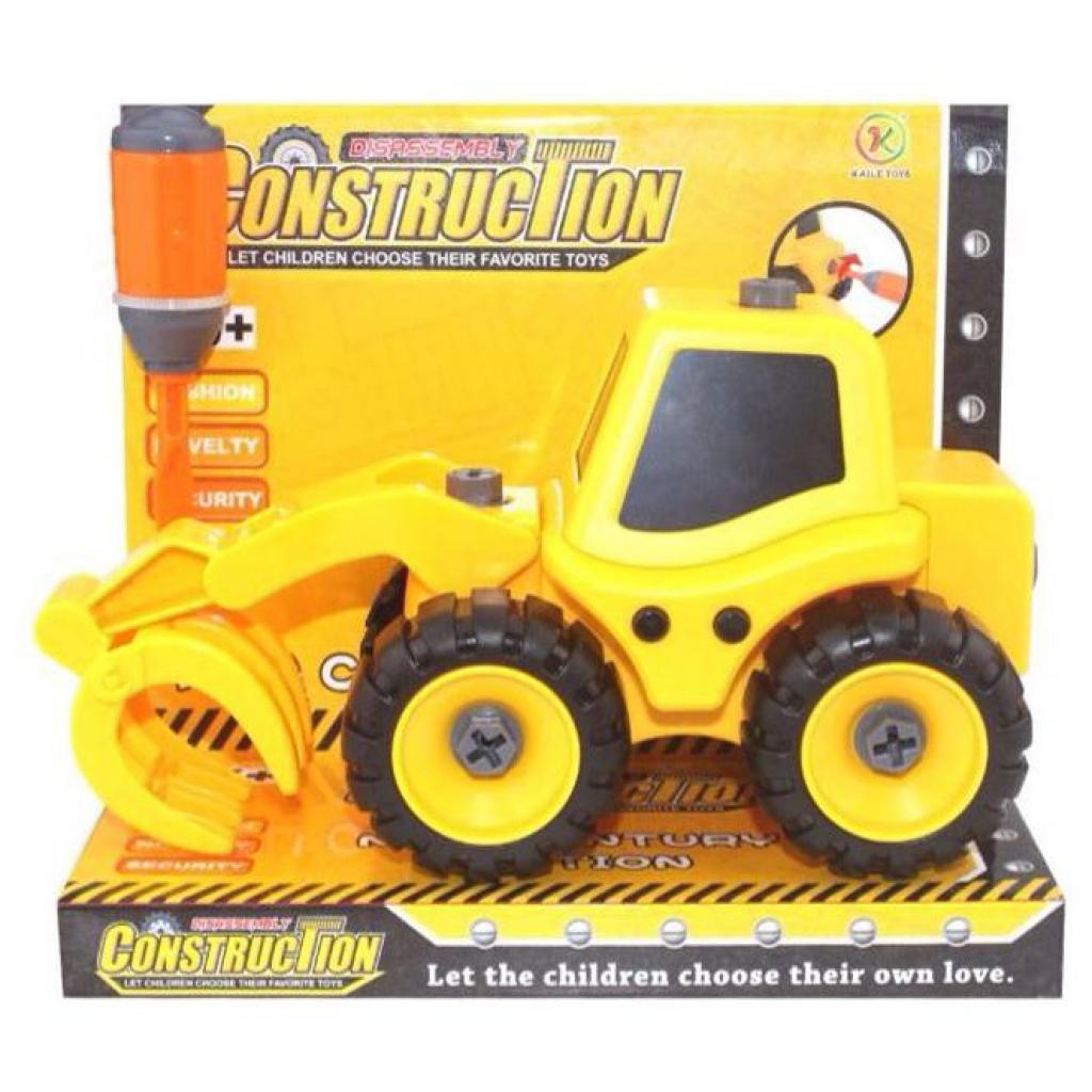 Спецтехника Kaile Toys Трактор с погрузчиком, разборная модель с отверткой (KL702-5)
Спецтехника Kaile Toys Трактор с погрузчиком, разборная модель с отверткой (KL702-5)