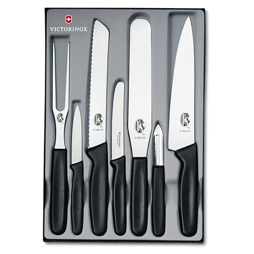 Набор кухонный Kitchen Set 7шт с черн. ручкой (4 ножа, вилка, овощечистка, лопатка)
Набор кухонный Kitchen Set 7шт с черн. ручкой (4 ножа, вилка, овощечистка, лопатка)