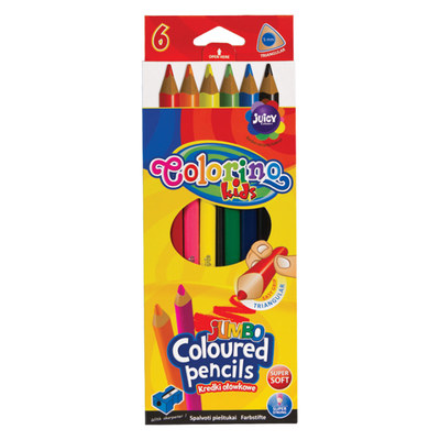 Карандаши цветные Colorino Jumbo 17.5 см с точилкой 6 цветов (15516PTR/1) (10-518469)
Карандаши цветные Colorino Jumbo 17.5 см с точилкой 6 цветов (15516PTR/1) (10-518469)