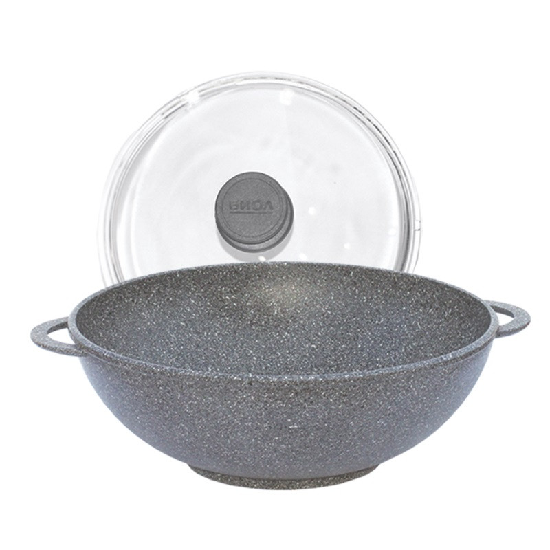 Сковородка-вок 4 л./28 см ТМ БИОЛ 28034ПС Granite Grey с литыми ручками и стеклянной крышкой
Сковородка-вок 4 л./28 см ТМ БИОЛ 28034ПС Granite Grey с литыми ручками и стеклянной крышкой