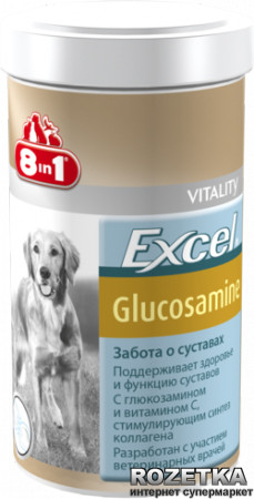 Хондропротектор 8in1 Excel Glucosamine для собак таблетки 110 шт (4048422121596)
Хондропротектор 8in1 Excel Glucosamine для собак таблетки 110 шт (4048422121596)