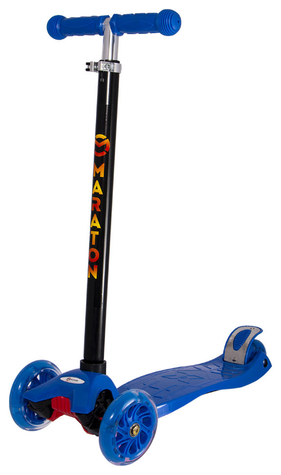 Детский трехколесный самокат Maraton 98 со светящимися колесами, Синий
Детский трехколесный самокат Maraton 98 со светящимися колесами, Синий