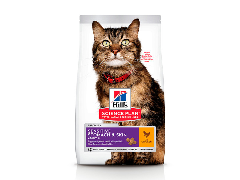 Сухой корм для кошек Hill's Science Plan Feline Adult Sensitive Stomach & Skin Chicken 7 кг
Сухой корм для кошек Hill's Science Plan Feline Adult Sensitive Stomach & Skin Chicken 7 кг