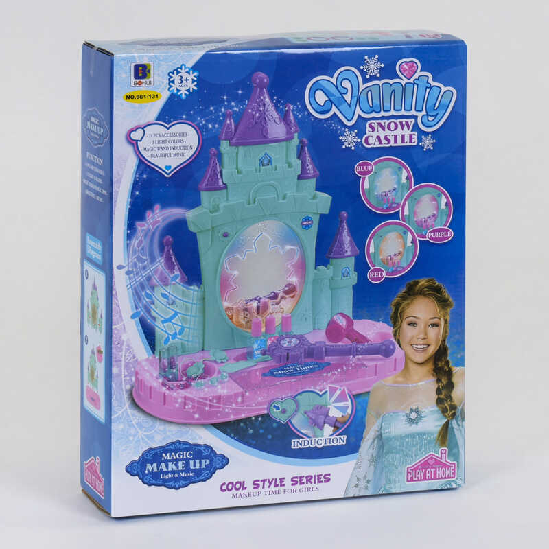 Детское трюмо настольное 661-131 Vanity Snow Castle свет, звук, сенсорная палочка, 14 аксессуаров,
Детское трюмо настольное 661-131 Vanity Snow Castle свет, звук, сенсорная палочка, 14 аксессуаров,