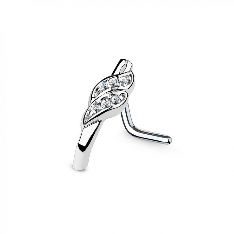 Серьга для пирсинга в нос PiercedFish NOL-50 с фианитами (Цвет: Сталь, Толщина: 1мм)
Серьга для пирсинга в нос PiercedFish NOL-50 с фианитами (Цвет: Сталь, Толщина: 1мм)