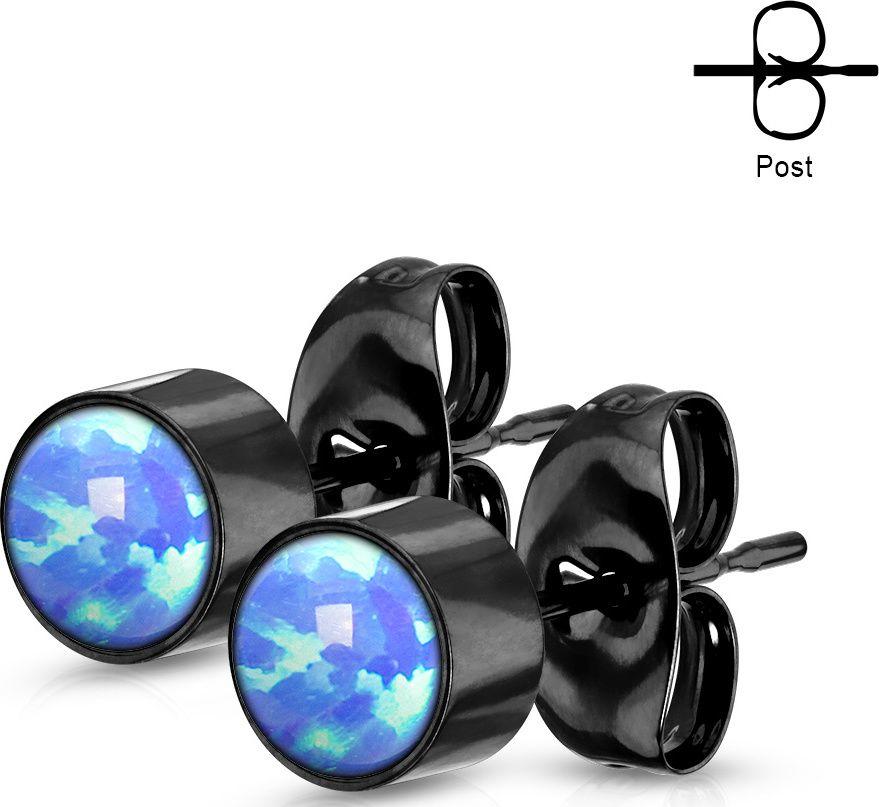Серьги-гвоздики Spikes SE0113 с искусственным опалом (Черные, синий опал 4 мм)
Серьги-гвоздики Spikes SE0113 с искусственным опалом (Черные, синий опал 4 мм)