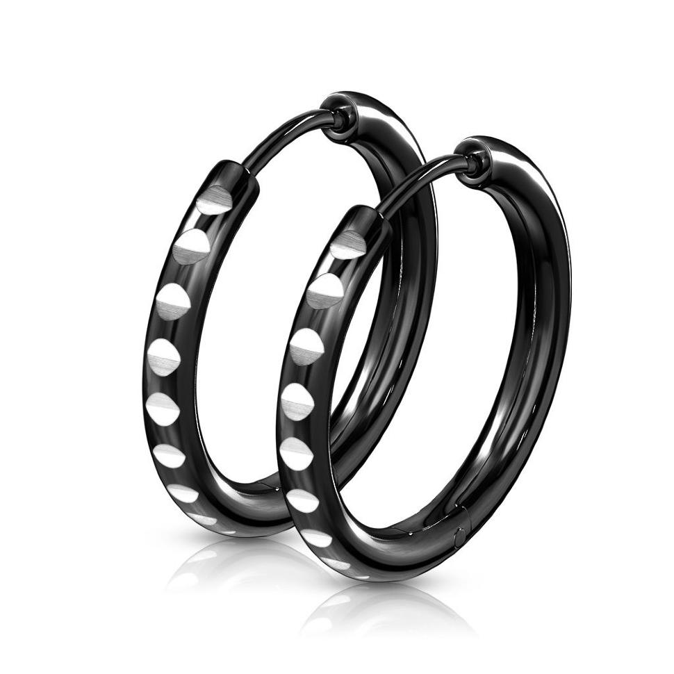 Черные серьги-кольца из стали Spikes SEH03K (разного диаметра) (Толщина 3 мм, диаметр 14 мм)
Черные серьги-кольца из стали Spikes SEH03K (разного диаметра) (Толщина 3 мм, диаметр 14 мм)