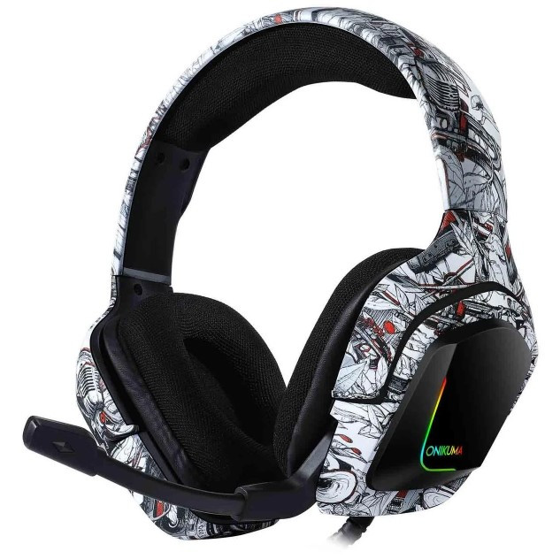 Проводные игровые наушники ONIKUMA Gaming LED K20 с микрофоном, серый камуфляж
Проводные игровые наушники ONIKUMA Gaming LED K20 с микрофоном, серый камуфляж