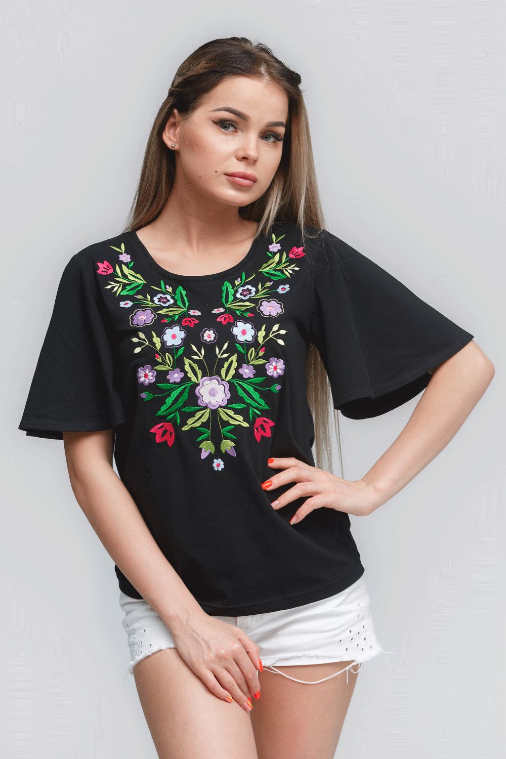 Жіноча футболка Black 3 UKR-6203 UkrGlamour, Жіноча футболка Black 3 M UKR-6203 UkrGlamour
Жіноча футболка Black 3 UKR-6203 UkrGlamour, Жіноча футболка Black 3 M UKR-6203 UkrGlamour