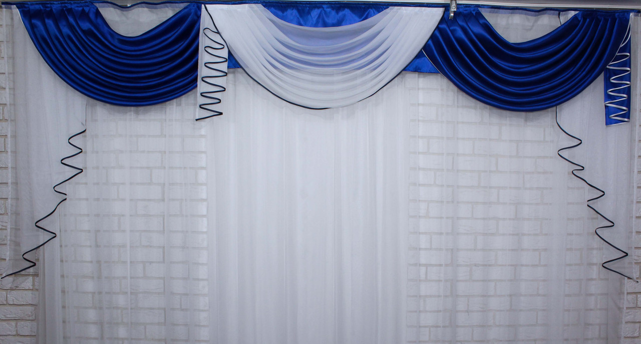 Ламбрекен из атласа 3 метра №135 Синий
Ламбрекен из атласа 3 метра №135 Синий