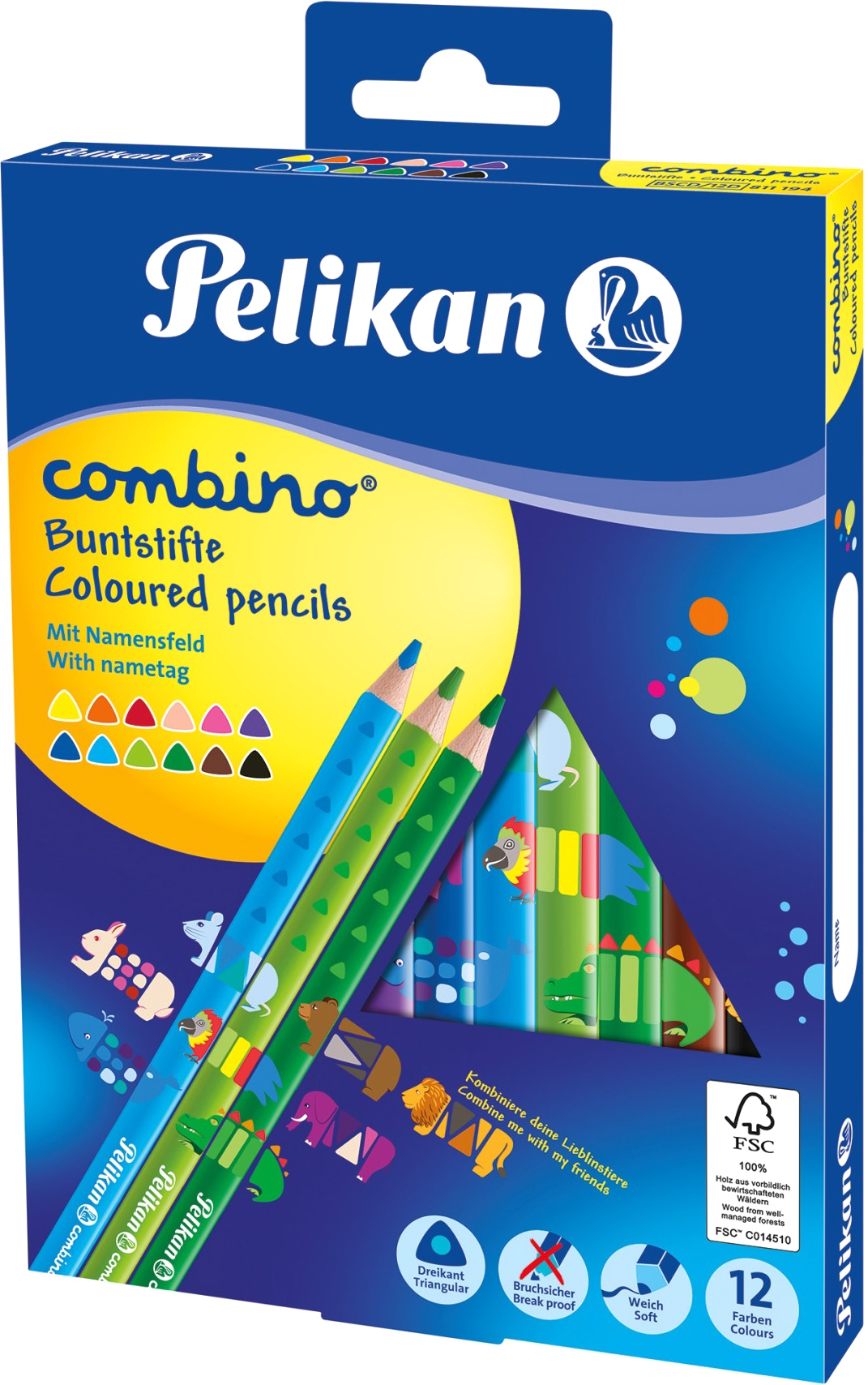 Карандаши цветные Pelikan Combino 12 цветов утолщенные с рисунками-трансформерами (811194)
Карандаши цветные Pelikan Combino 12 цветов утолщенные с рисунками-трансформерами (811194)