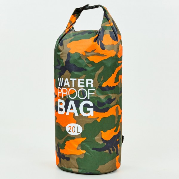 Водонепроницаемый гермомешок с плечевым ремнем Waterproof Bag 20л TY-6878-20 Orange/Green (PS03314)
Водонепроницаемый гермомешок с плечевым ремнем Waterproof Bag 20л TY-6878-20 Orange/Green (PS03314)