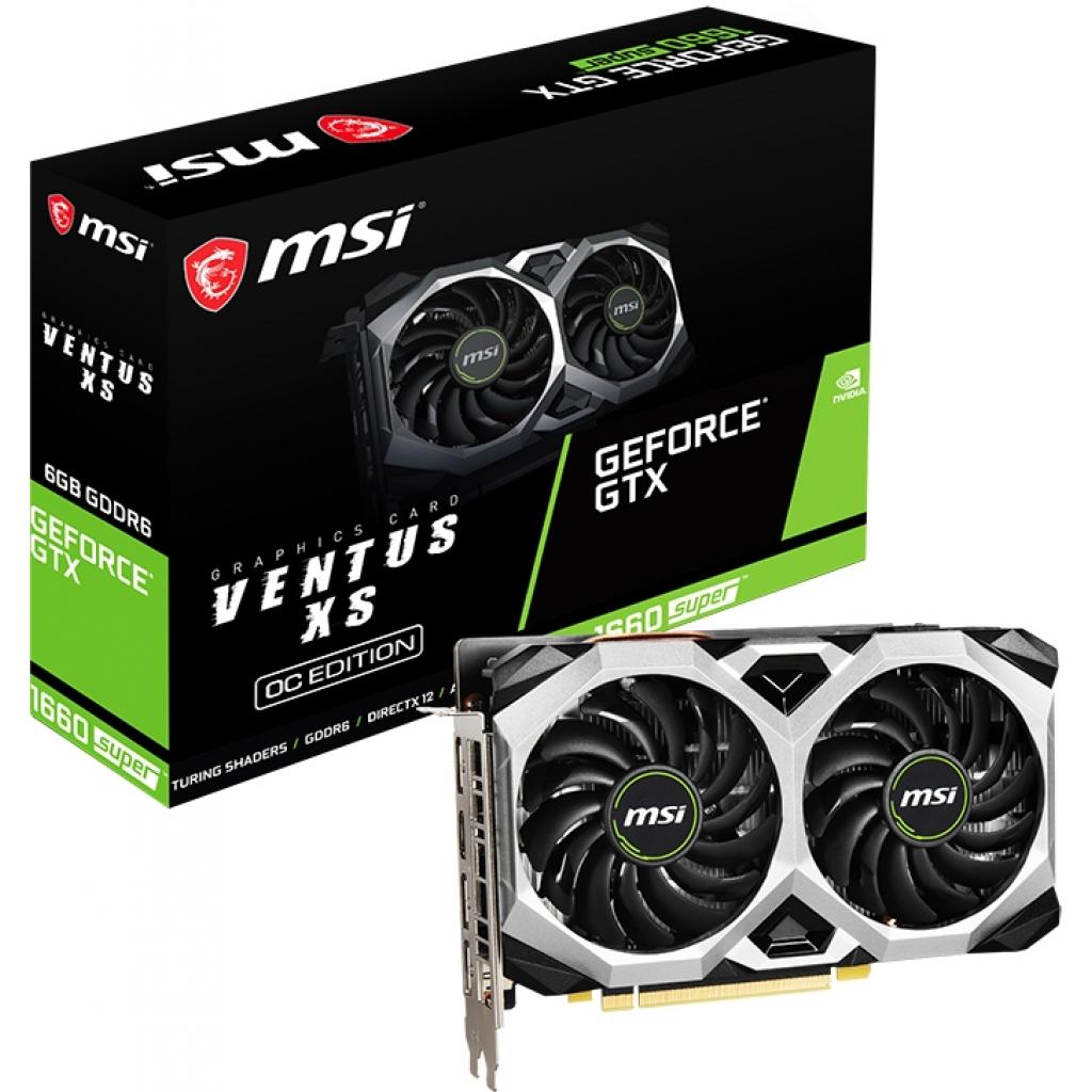 Відеокарта MSI GeForce GTX1660 SUPER 6144Mb VENTUS XS OC (GTX 1660 SUPER VENTUS XS OC 6G)
Відеокарта MSI GeForce GTX1660 SUPER 6144Mb VENTUS XS OC (GTX 1660 SUPER VENTUS XS OC 6G)