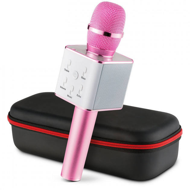Беспроводной караоке микрофон UTM с динамиками в чехле Bluetooth USB Q7 Pink
Беспроводной караоке микрофон UTM с динамиками в чехле Bluetooth USB Q7 Pink