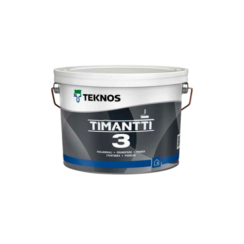 Водорозчинна грунтувальна фарба для стін та стелі Teknos Timantti 3, 2.7 л
Водорозчинна грунтувальна фарба для стін та стелі Teknos Timantti 3, 2.7 л