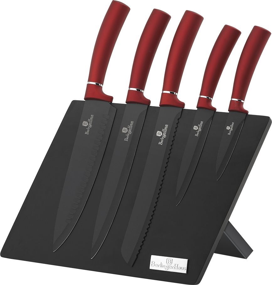 Набор ножей Berlinger Haus Metallic Line BURGUNDY Edition с подставкой из 6 предметов BH-2519
Набор ножей Berlinger Haus Metallic Line BURGUNDY Edition с подставкой из 6 предметов BH-2519