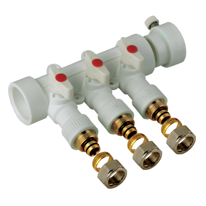 Коллектор распределительный KOER 6-way с фитингом (40x20) (K0194.PRO) KP2559 
Коллектор распределительный KOER 6-way с фитингом (40x20) (K0194.PRO) KP2559