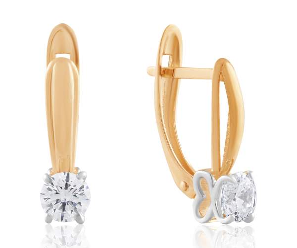 Серьги из комбинированного золота с камнями SWAROVSKI Zirconia "Дилия", С4210SW
Серьги из комбинированного золота с камнями SWAROVSKI Zirconia "Дилия", С4210SW
