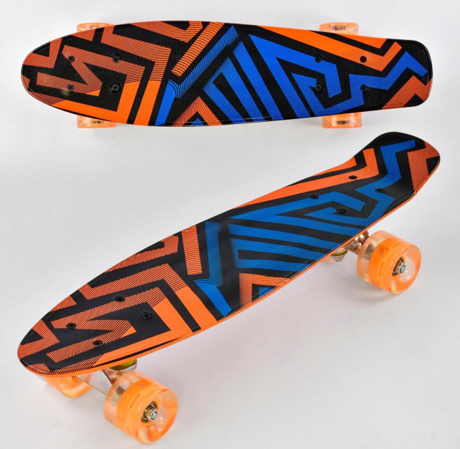 Скейт Пенни борд (Penny Board) Best Board зиг-заг со светящимися колесами, доска=55см, колёса PU d=6см
Скейт Пенни борд (Penny Board) Best Board зиг-заг со светящимися колесами, доска=55см, колёса PU d=6см