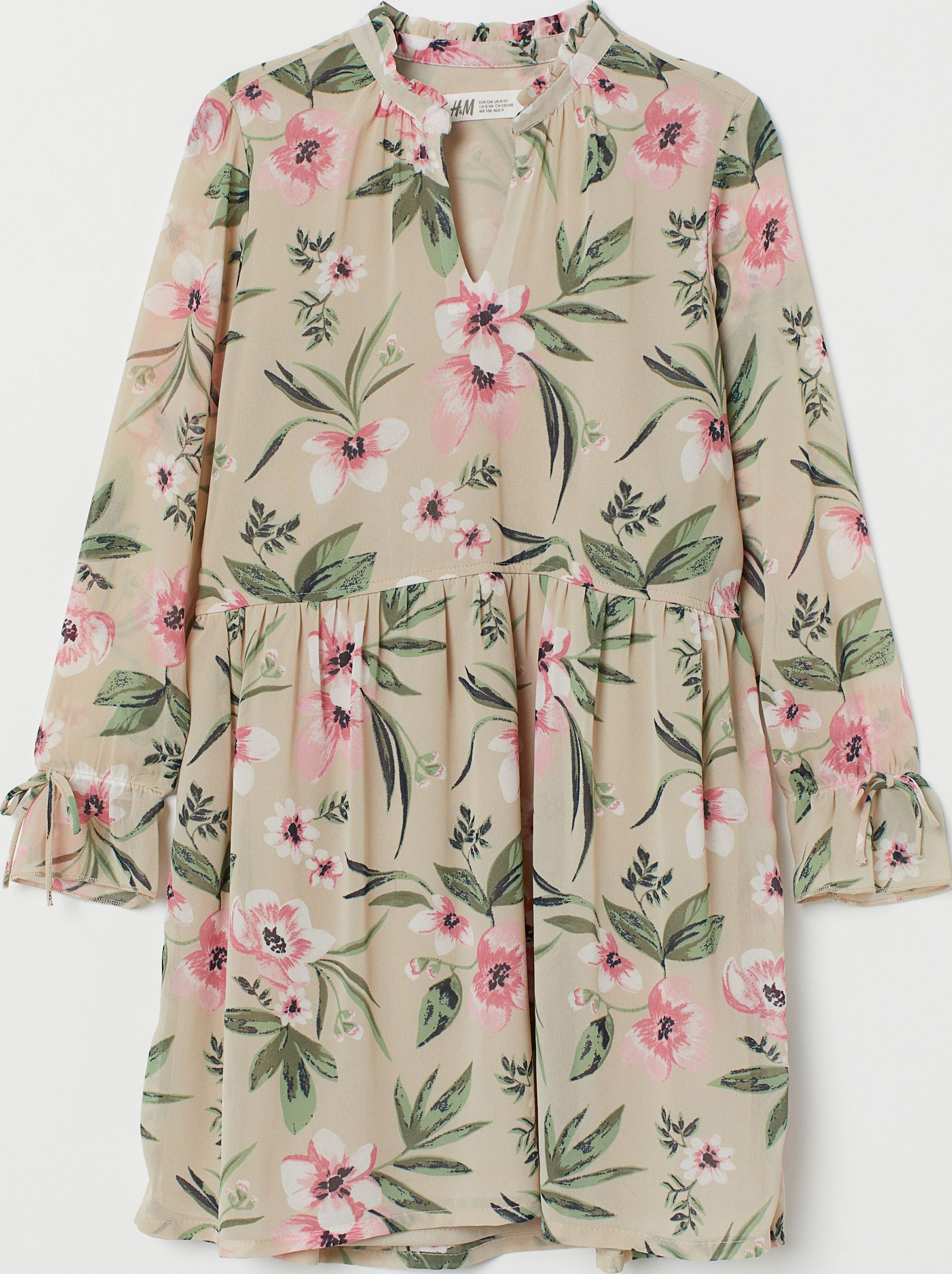 Туника H&M 7662610 170 см Бежевые цветы (hm09624638529) 
Туника H&M 7662610 170 см Бежевые цветы (hm09624638529)