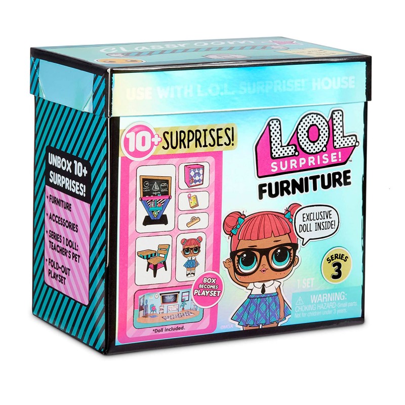 Игровой набор с куклой LOL Surprise Furniture Teacher`s Pet (MGA Entertainment, США) ЛОЛ Сюрпрайз 3 серии Класс Умницы (570028E7C)
Игровой набор с куклой LOL Surprise Furniture Teacher`s Pet (MGA Entertainment, США) ЛОЛ Сюрпрайз 3 серии Класс Умницы (570028E7C)