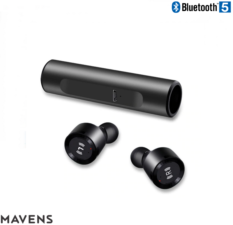 Беспроводные сенсорные наушники Mavens S5 TWS black limited bluetooth 5.0 с зарядным кейсом
Беспроводные сенсорные наушники Mavens S5 TWS black limited bluetooth 5.0 с зарядным кейсом