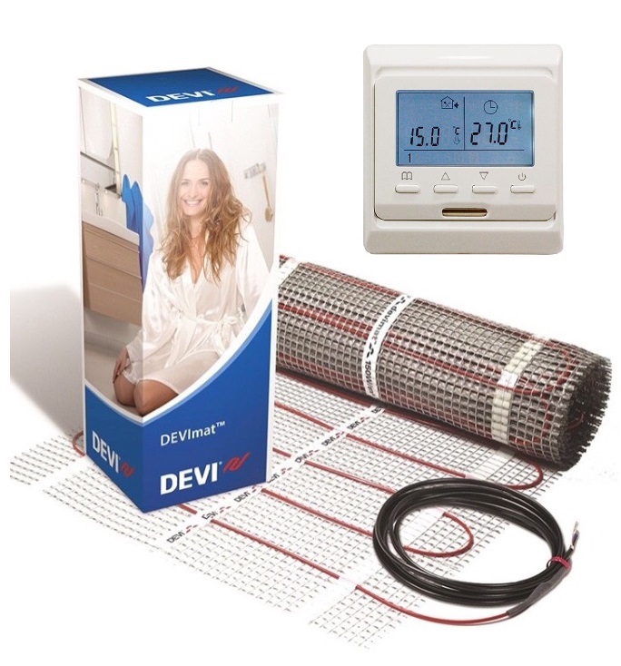 Теплый пол DEVI двухжильный мат DTIR-150 1 м2 в комплекте с программируемым терморегулятором Castle (T00304)
Теплый пол DEVI двухжильный мат DTIR-150 1 м2 в комплекте с программируемым терморегулятором Castle (T00304)