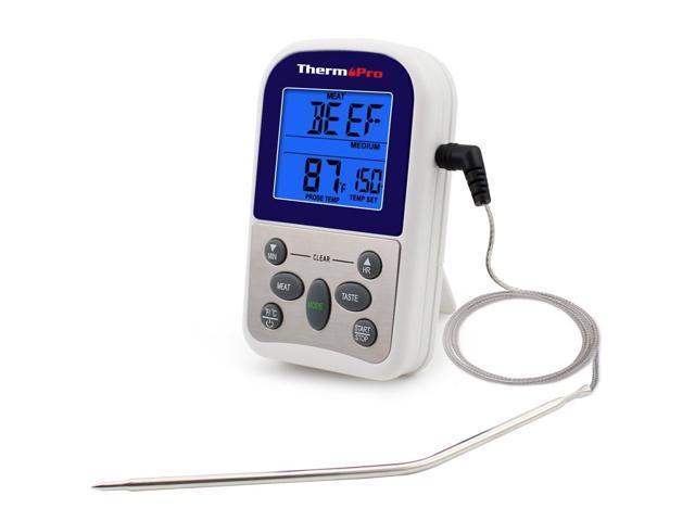 Термометр для мяса ThermoPro TP-10 с выносным датчиком из нержавеющей стали и таймером
Термометр для мяса ThermoPro TP-10 с выносным датчиком из нержавеющей стали и таймером