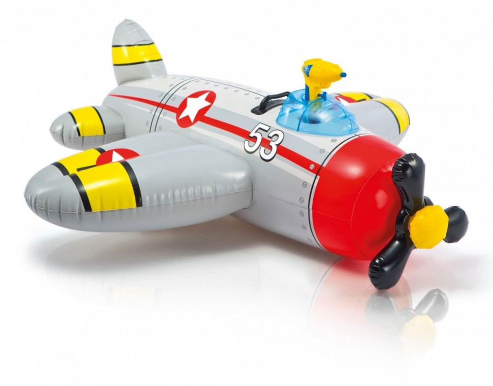 Надувной плотик Intex 57537 Самолетик с водным пистолетом (Плотик 57537(Grey) Серый самолет, с вод.пистолетом, 132-130см)
Надувной плотик Intex 57537 Самолетик с водным пистолетом (Плотик 57537(Grey) Серый самолет, с вод.пистолетом, 132-130см)