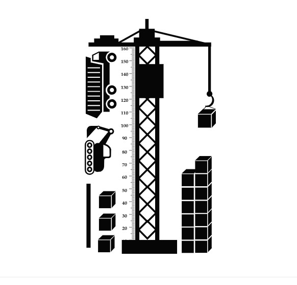 Интерьерная виниловая наклейка ростомер IdeaClock Crane 105х185 см Черный(39369-46-50)
Интерьерная виниловая наклейка ростомер IdeaClock Crane 105х185 см Черный(39369-46-50)