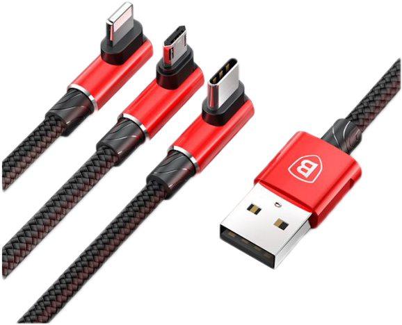 Кабель Baseus MVP 3 in 1 Mobile Game Cable USB for M+L+T 3.5A 1.2 м Red (CAMLT-WZ09)
Кабель Baseus MVP 3 in 1 Mobile Game Cable USB for M+L+T 3.5A 1.2 м Red (CAMLT-WZ09)